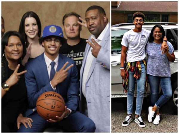 Jordan Poole and family