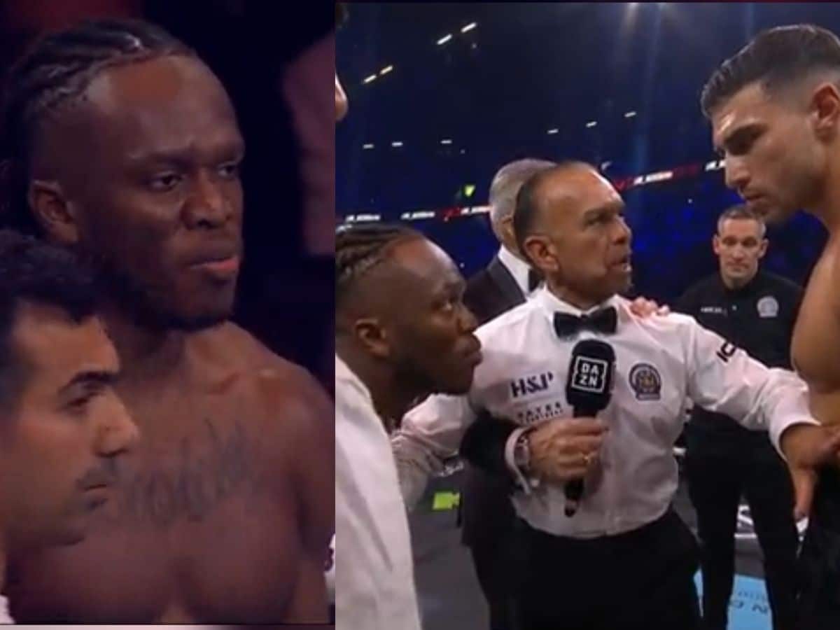 “Kept hugging like a bia***ch” – Fans trash KSI and Tommy Fury for clinching their whole fighting instead of boxing