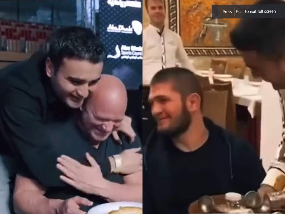 WATCH: $500 million man Dana White fanboys over ‘Baklava’ chef after pranking Khabib Nurmagomedov at restaurant 