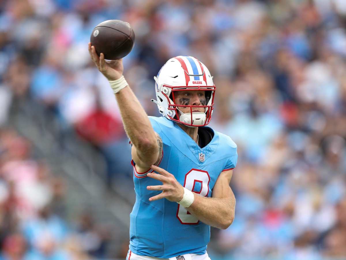 WATCH: Will Levis celebrates with his parents after leading the Titans to a win in his first NFL game against the Falcons 1 Will Levis