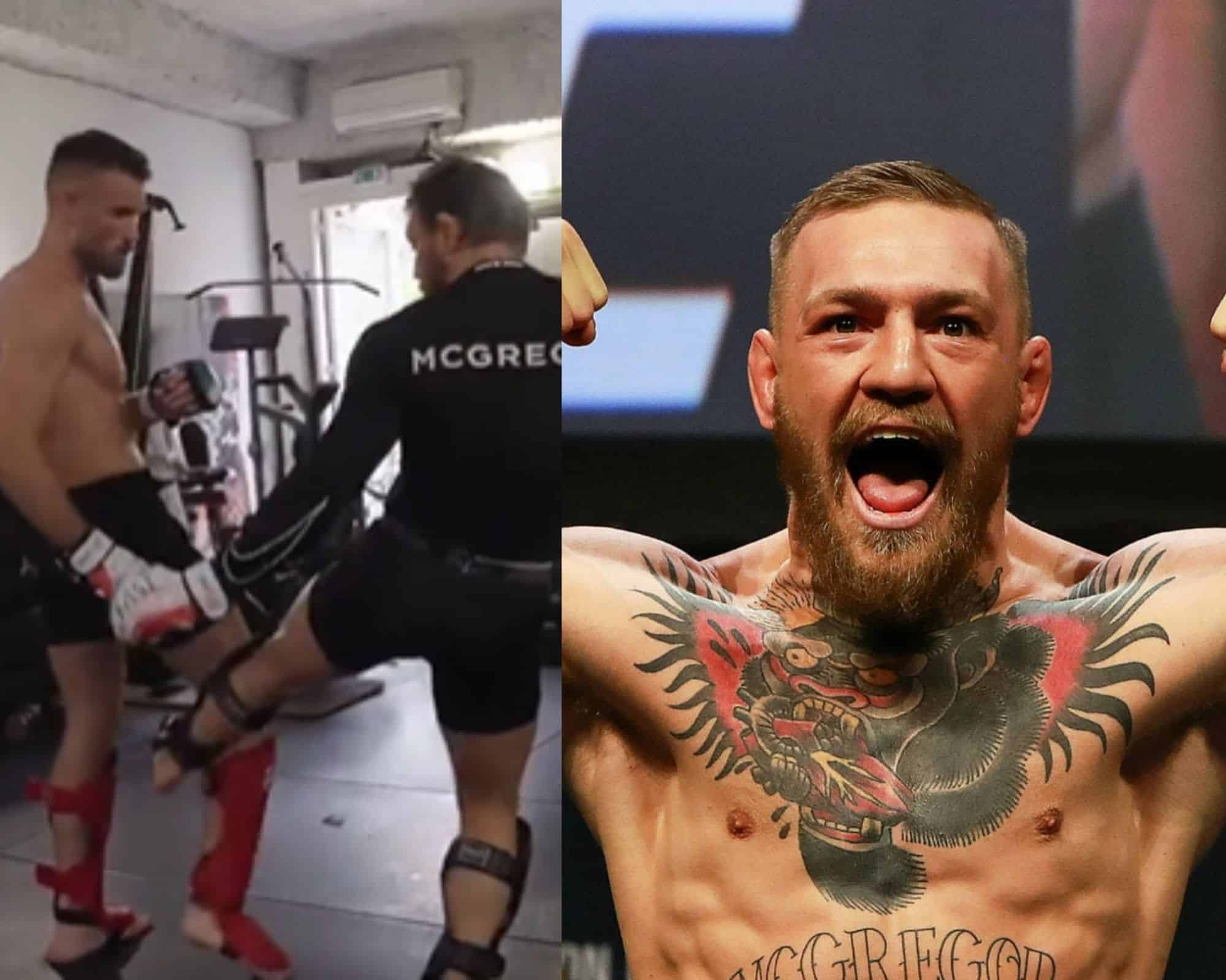 WATCH: Conor McGregor’s spectacular leg kick defense training ahead of long-awaited return