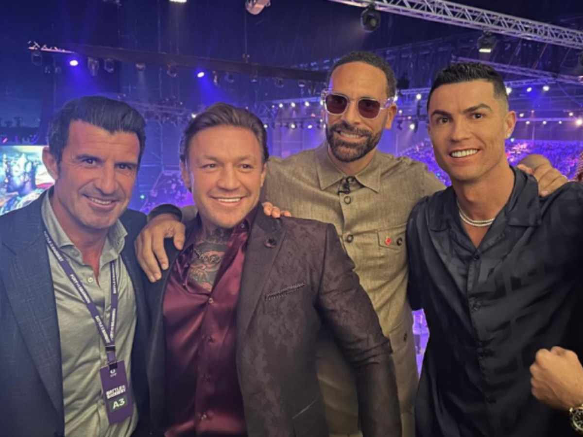 Luis Figo, Conor McGregor, Rio Ferdinand, Cristiano Ronaldo 