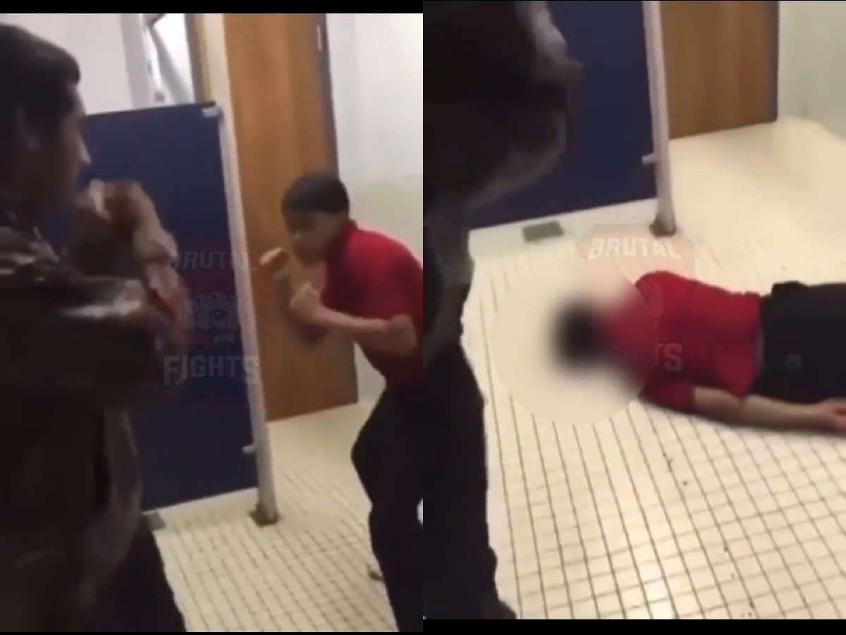 Altercation inside bathroom