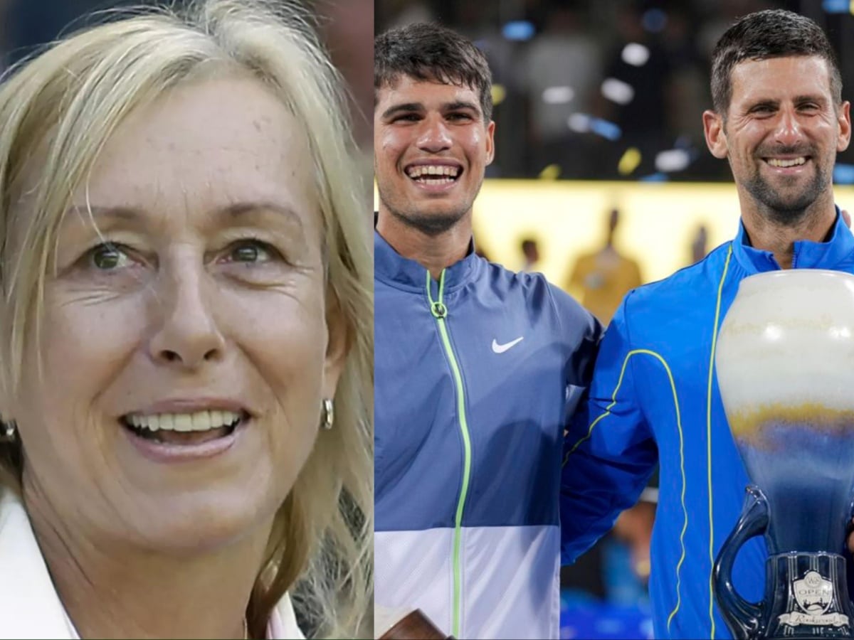 “It’s so sad how she is sh*****g her own amazing legacy” – Novak Djokovic’s fans call Martina Navratilova ‘delusional’ criticizing her for comments putting Carlos Alcaraz ahead of the Serb