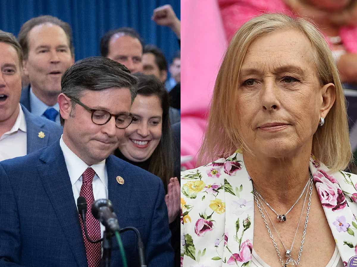 Martina Navratilova forced to defend herself over criminalizing trans people after calling Republican Congressman Mike Johnson a ‘FASCIST’ 