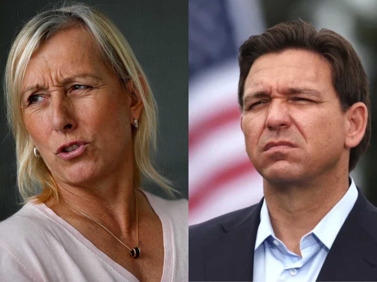 Martina Navratilova labels Floridian governor Ron DeSantis a ‘racist’ amid reports of the Republican denying voting rights to the Black community 