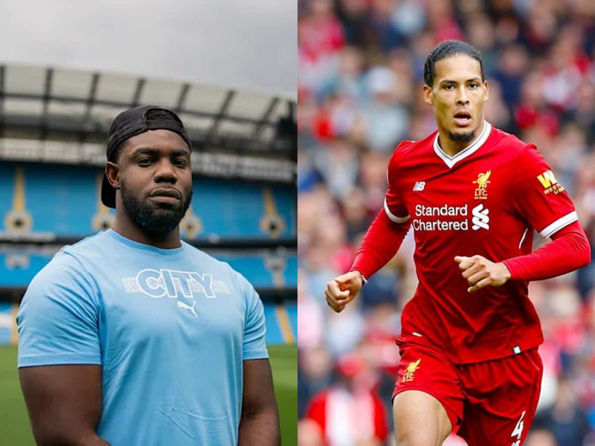 Micah Richards and Virgil Van Dijk