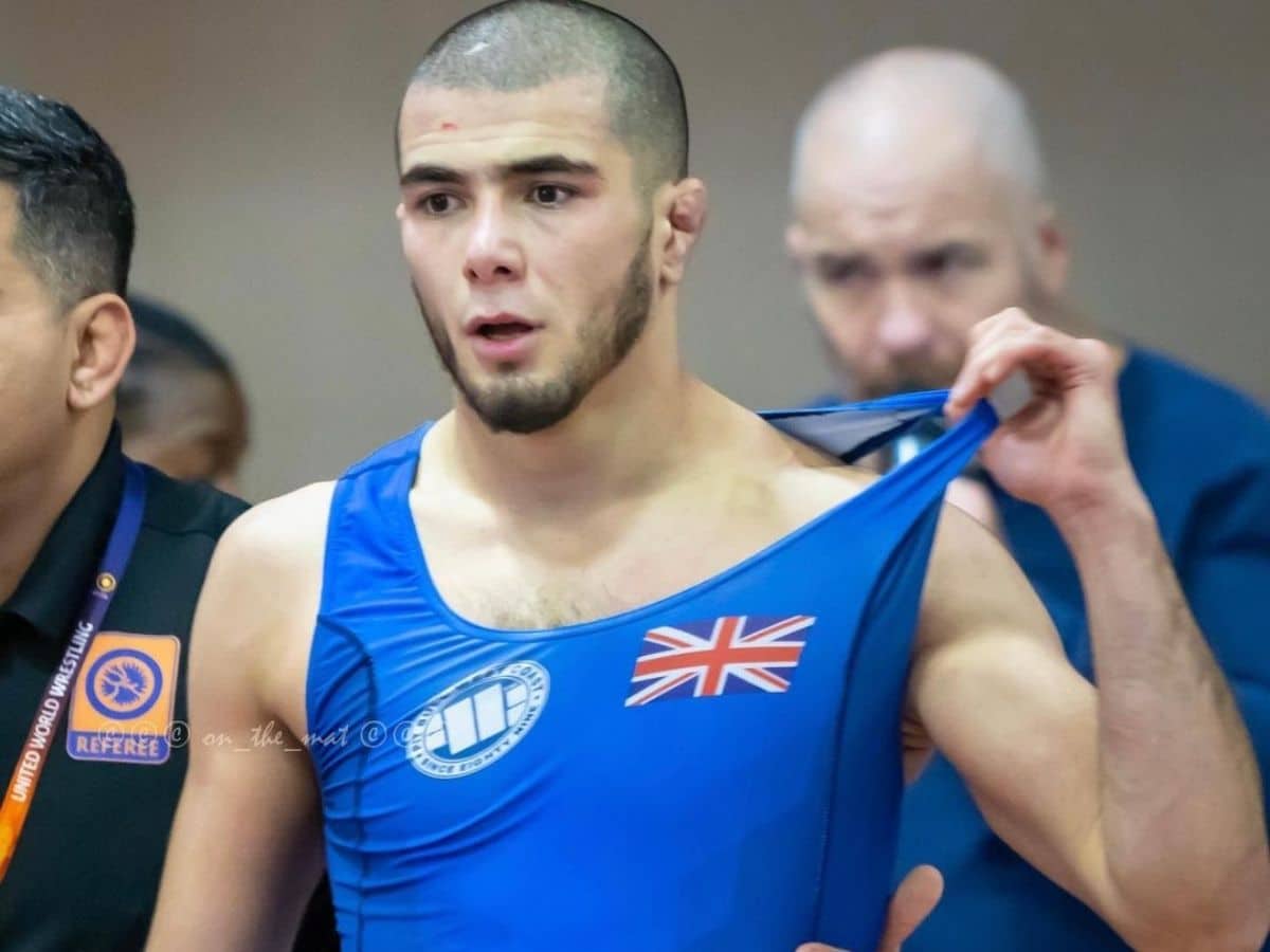 Muhammad Mokaev representing his nationality