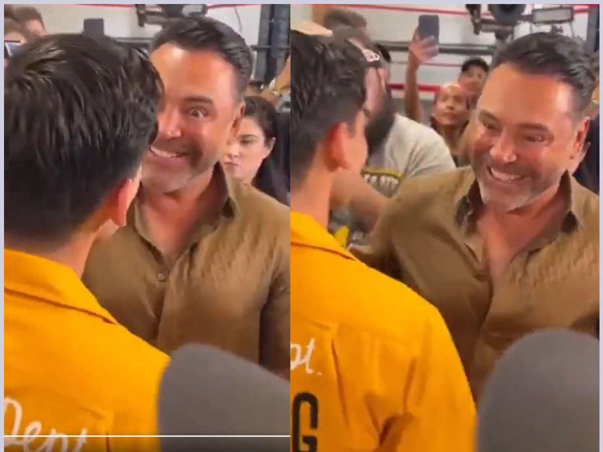 “Man he coked up” – Oscar De La Hoya once again trolled as boxer’s recent meeting with Ryan Garcia after internet slander goes VIRAL