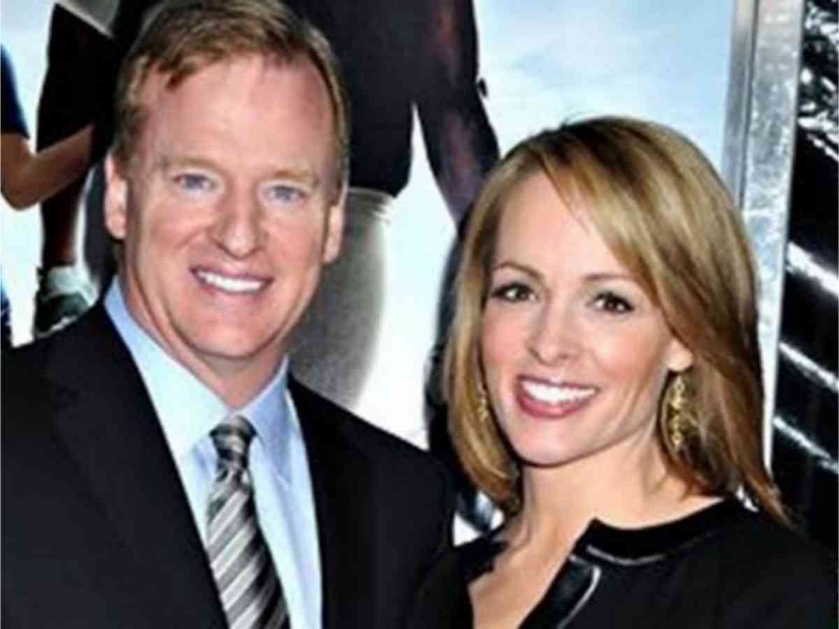 Jane Skinner and Roger Goodell 