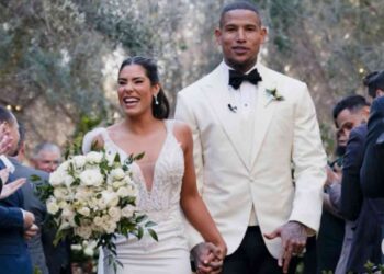 Kelsey Plum and Darren Waller