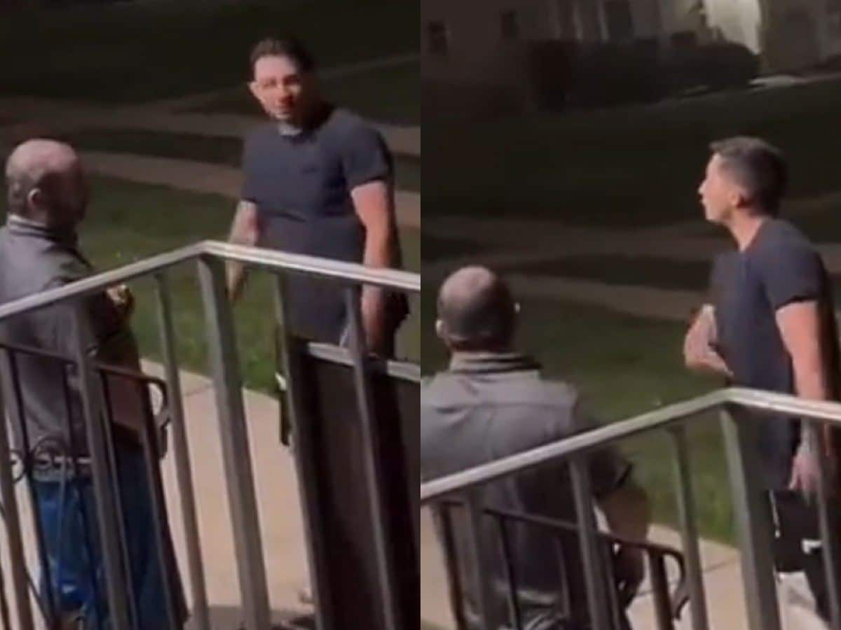 WATCH: Fight fans enjoy man getting slept with left hook after trying to go after women inside the house