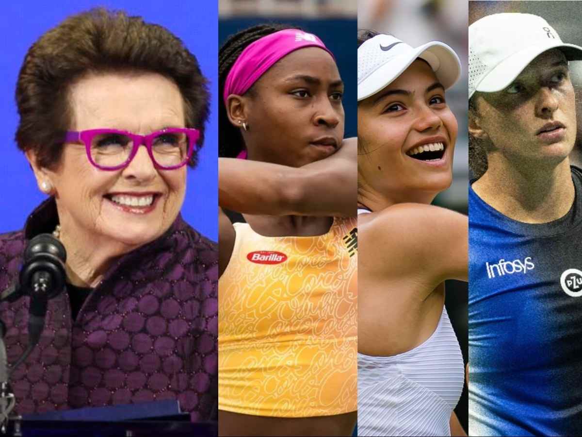 Billie Jean King recounts her struggle with prize money becoming first to win $100K in a year, compares it to Gauff, Raducanu, and Swiatek now making the Top-10 of richest female athletes