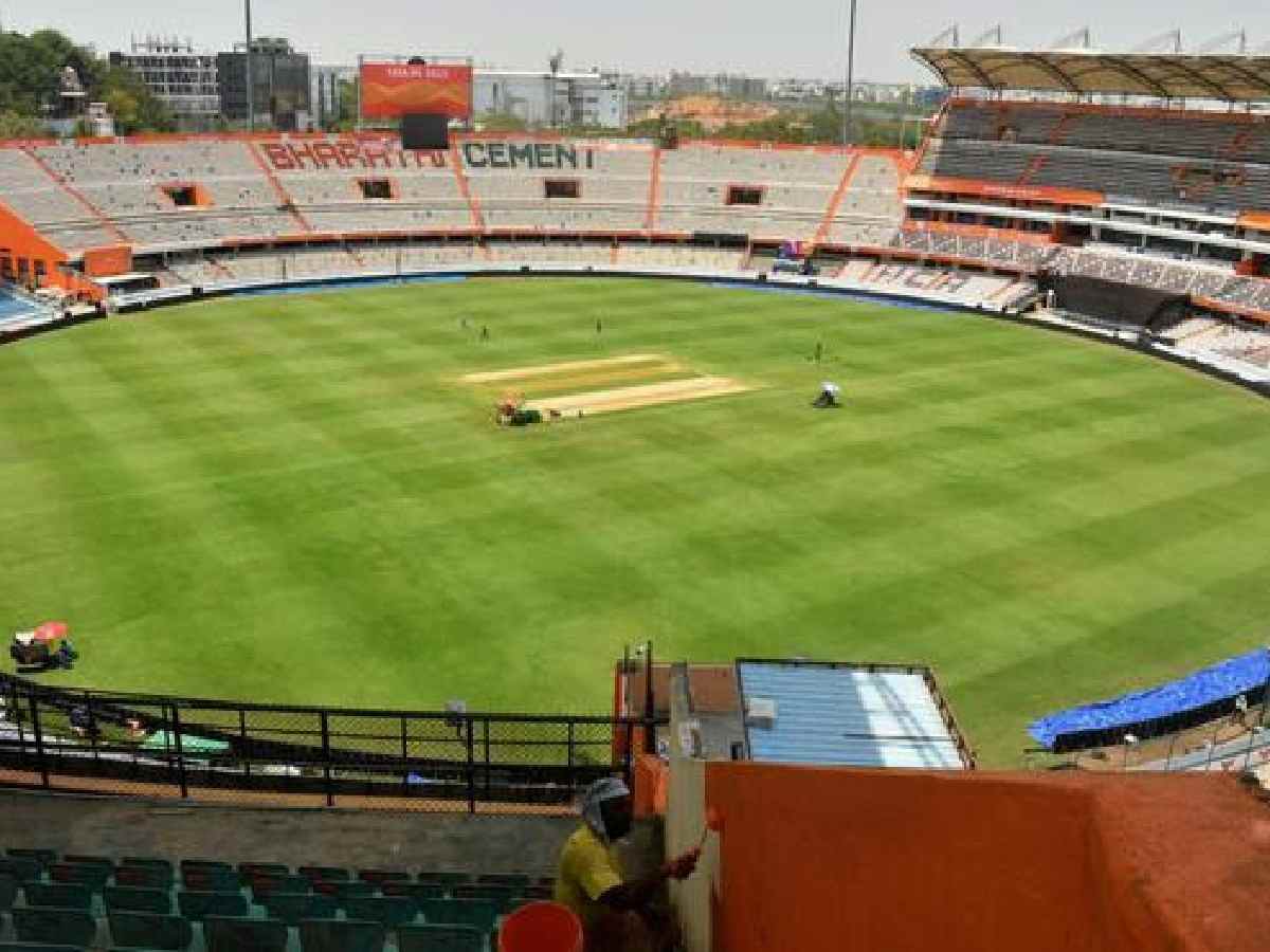 Rajiv Gandhi International Stadium in Hyderabad