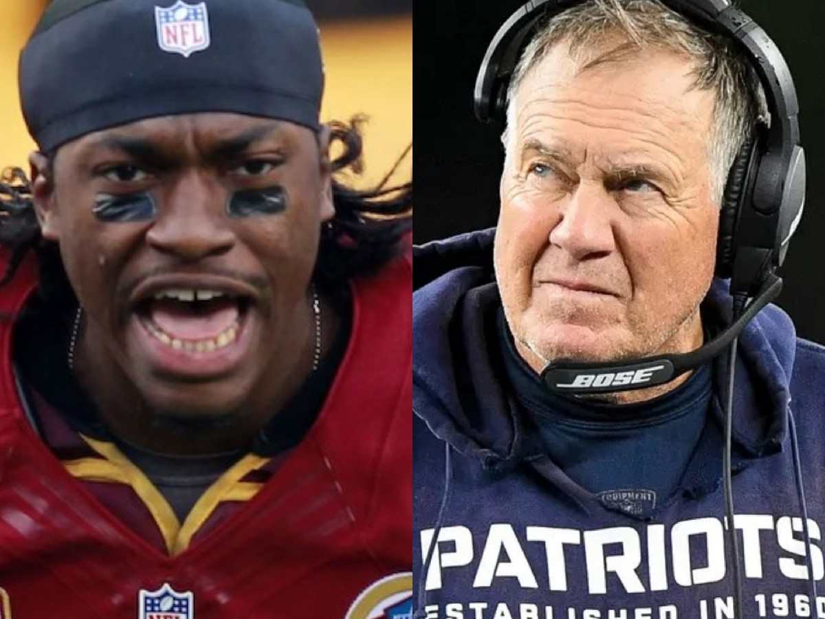 Robert Griffin III (L) and Bill Belichick (R)