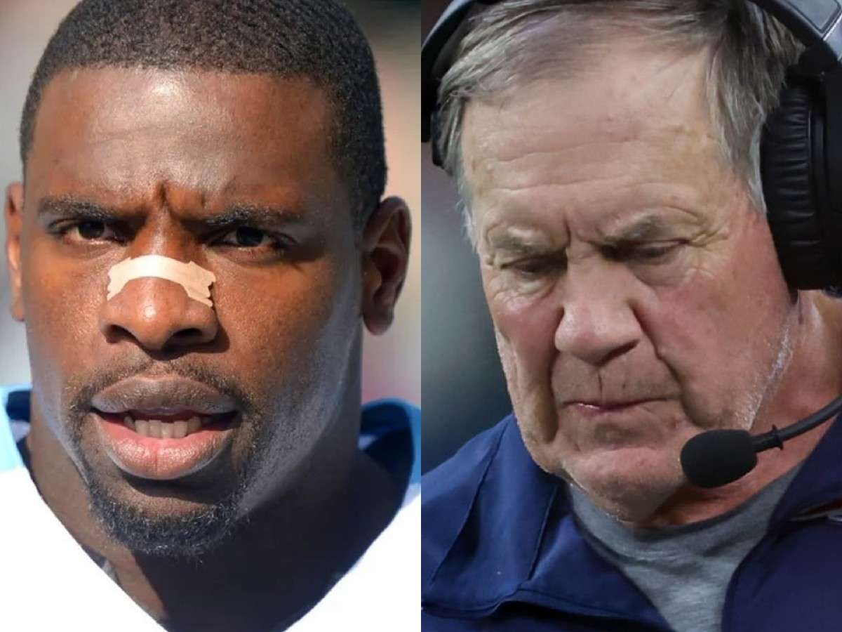 Bernard Pollard (L) and Bill Belichick (R)