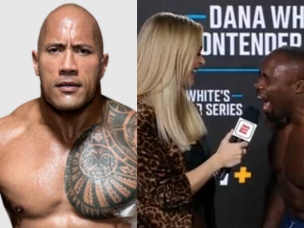 Dwayne Johsnon a.k.a The Rock referenced at the Contender Series