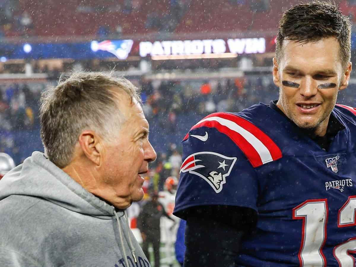 Bill Belichick (L) and Tom Brady (R)