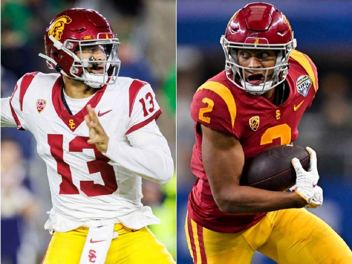 Jerry Rice’s son Brenden takes a dig at teammate Caleb Williams over him throwing multiple interceptions against Notre Dame resulting in USC’s 28-point loss