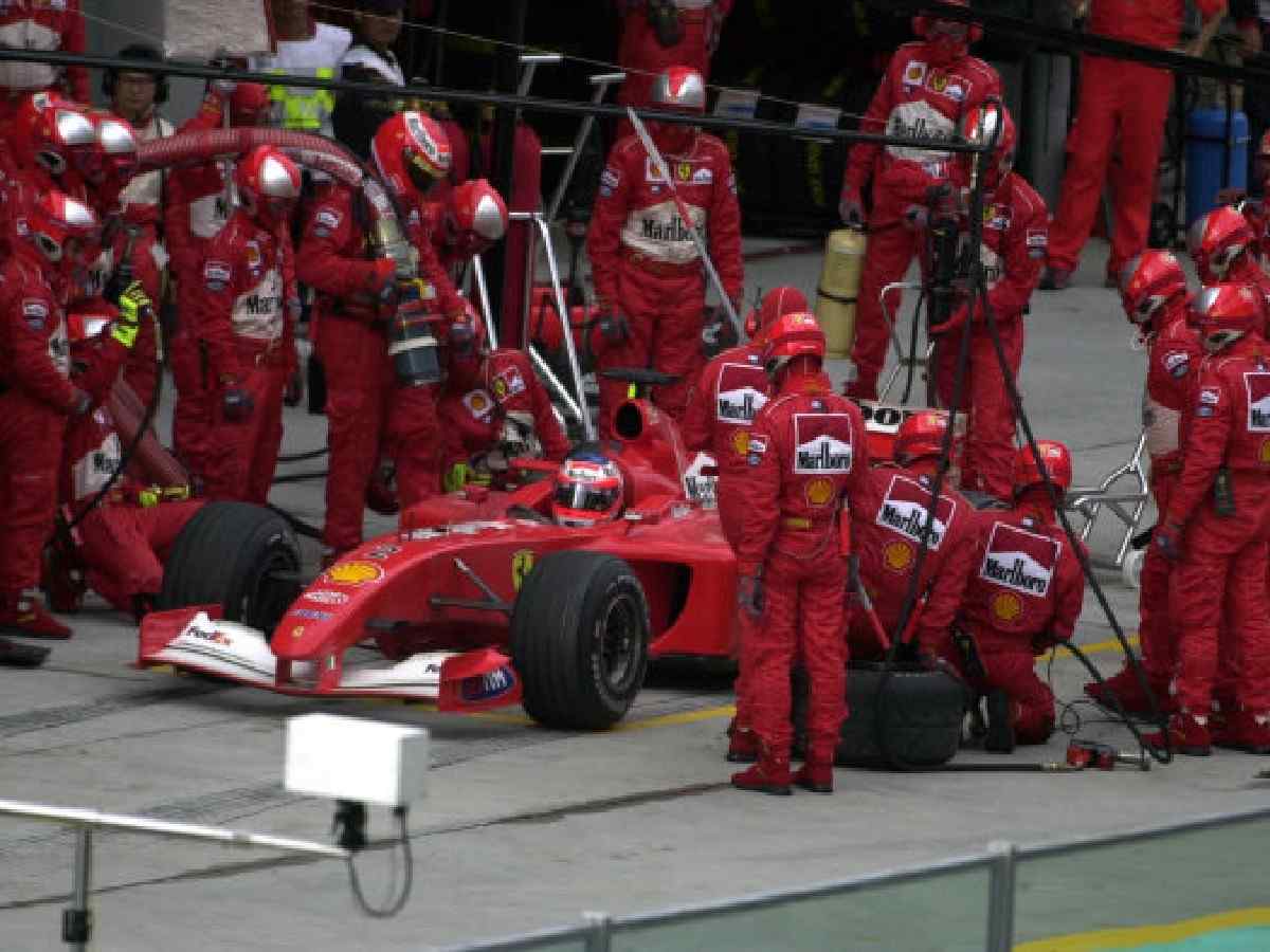 Eddie Irvine's unlucky pitstop 