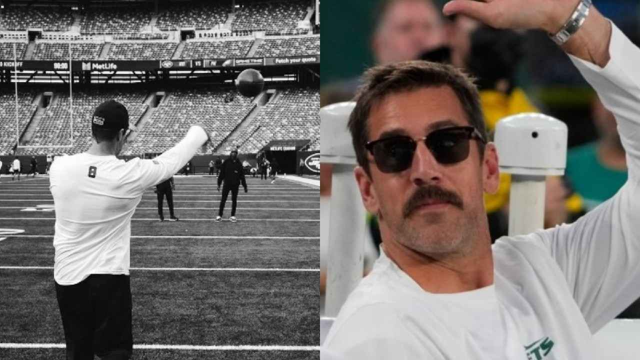 Aaron Rodgers has a solid ‘1-word’ response to his rehab after facing massive scrutiny over prematurely throwing the football before the Jets’ last game