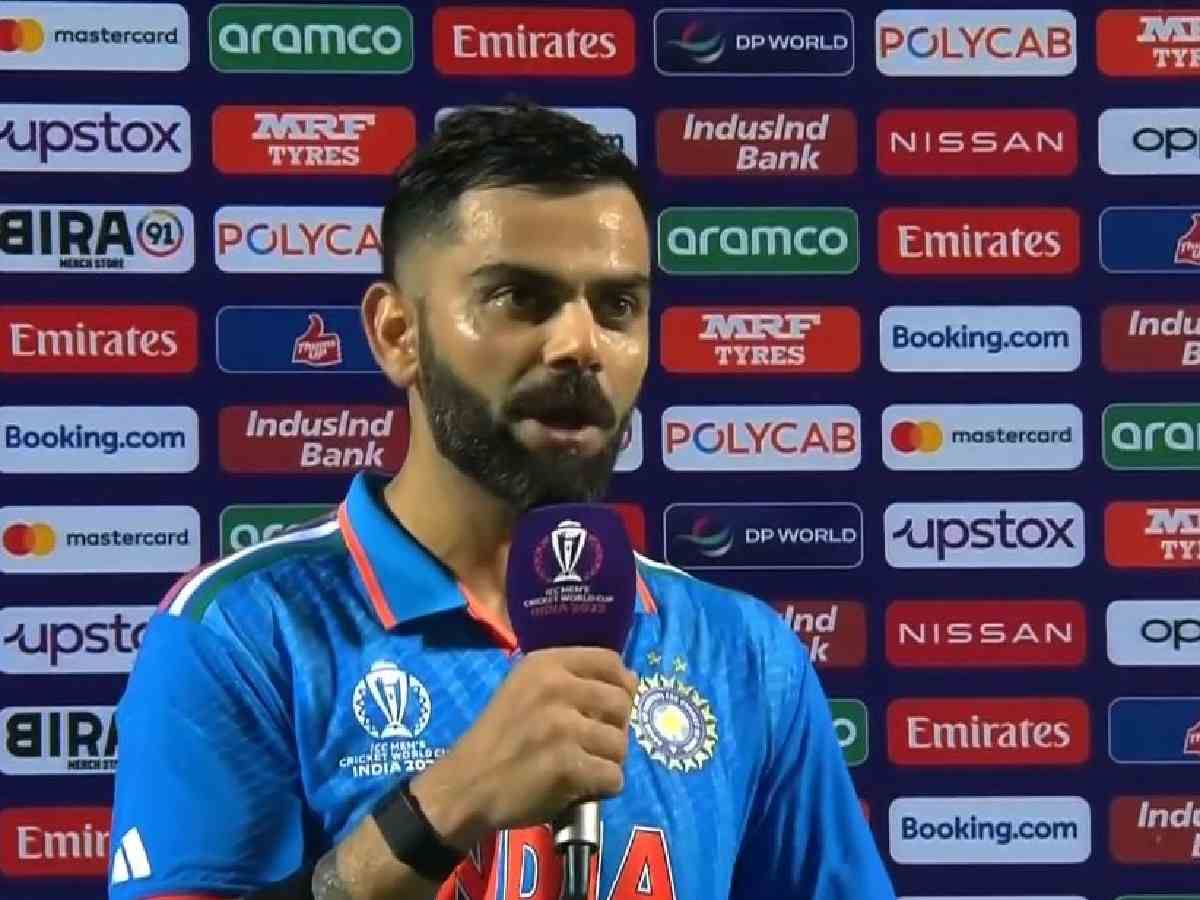 "Sorry for stealing it from Jaddu," Virat Kohli pulls Ravindra Jadeja's legs after receiving Player of the Match award