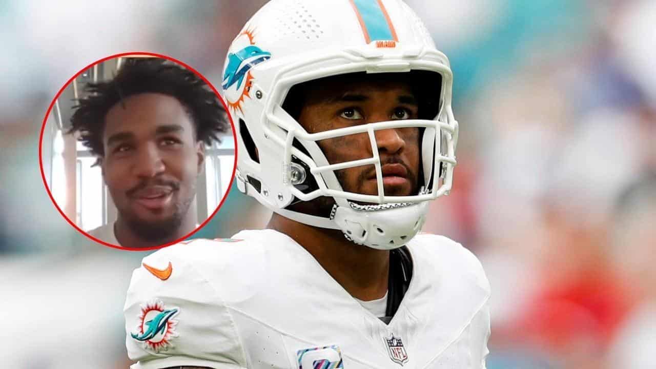 Dolphins WR Jaylen Waddle claims Tua Tagovailoa makes his teammates look good 90% of the time unlike the general consensus around him