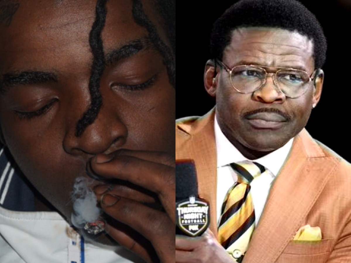 Michael Irvin called his son out for faking his rap persona. 