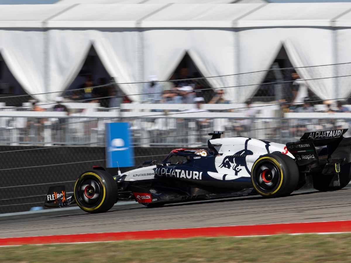 Daniel Ricciardo driving the AlphaTauri at the US GP (Via IMAGO)