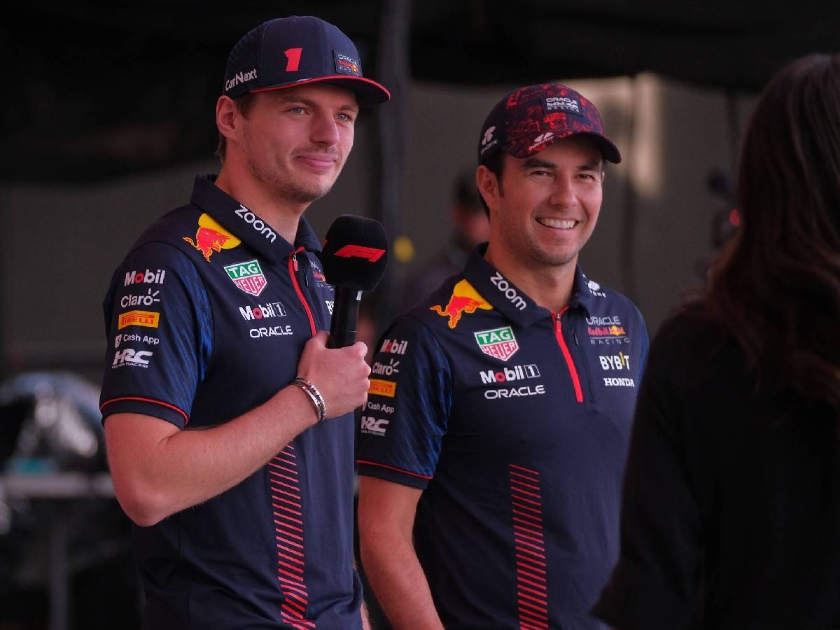 Max Verstappen and Sergio Perez (Via IMAGO)