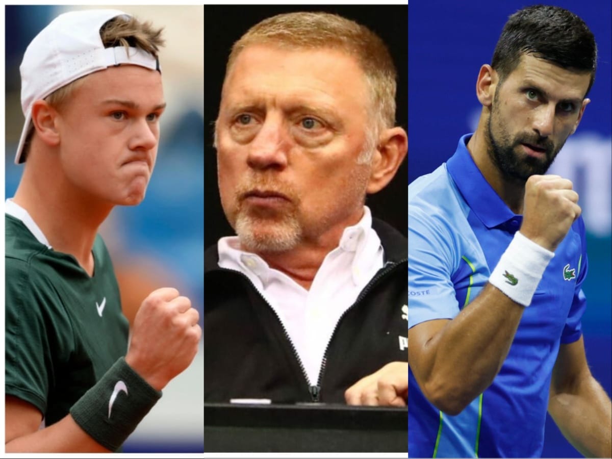 Holger Rune, Boris Becker, Novak Djokovic