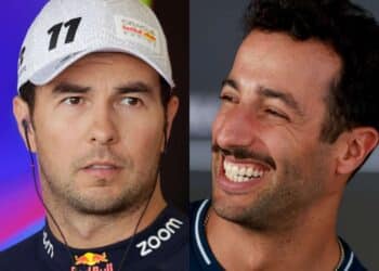 Sergio Perez and Daniel Ricciardo