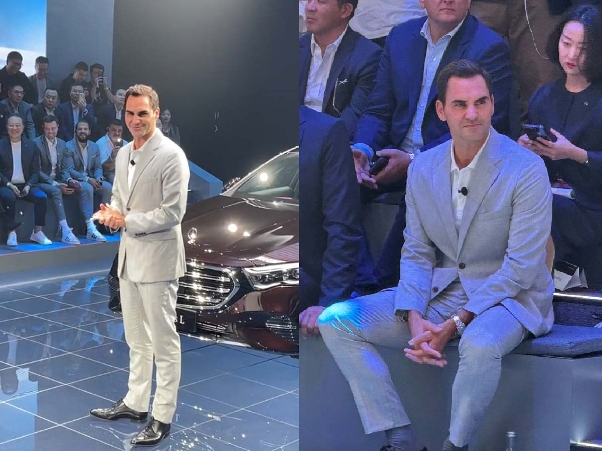 WATCH: Roger Federer amps up the glamour level at Mercedes Benz’s latest event in Shanghai 