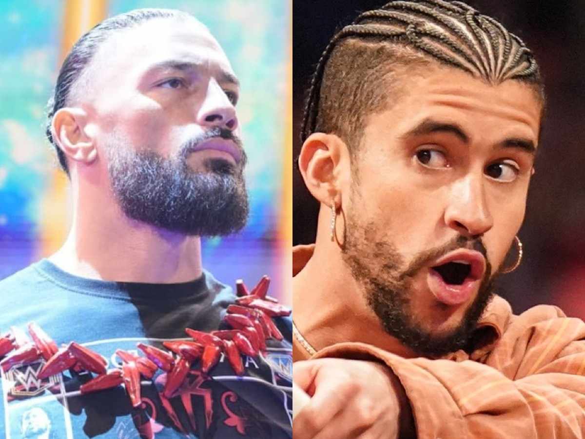 Roman Reigns and Bad Bunny 