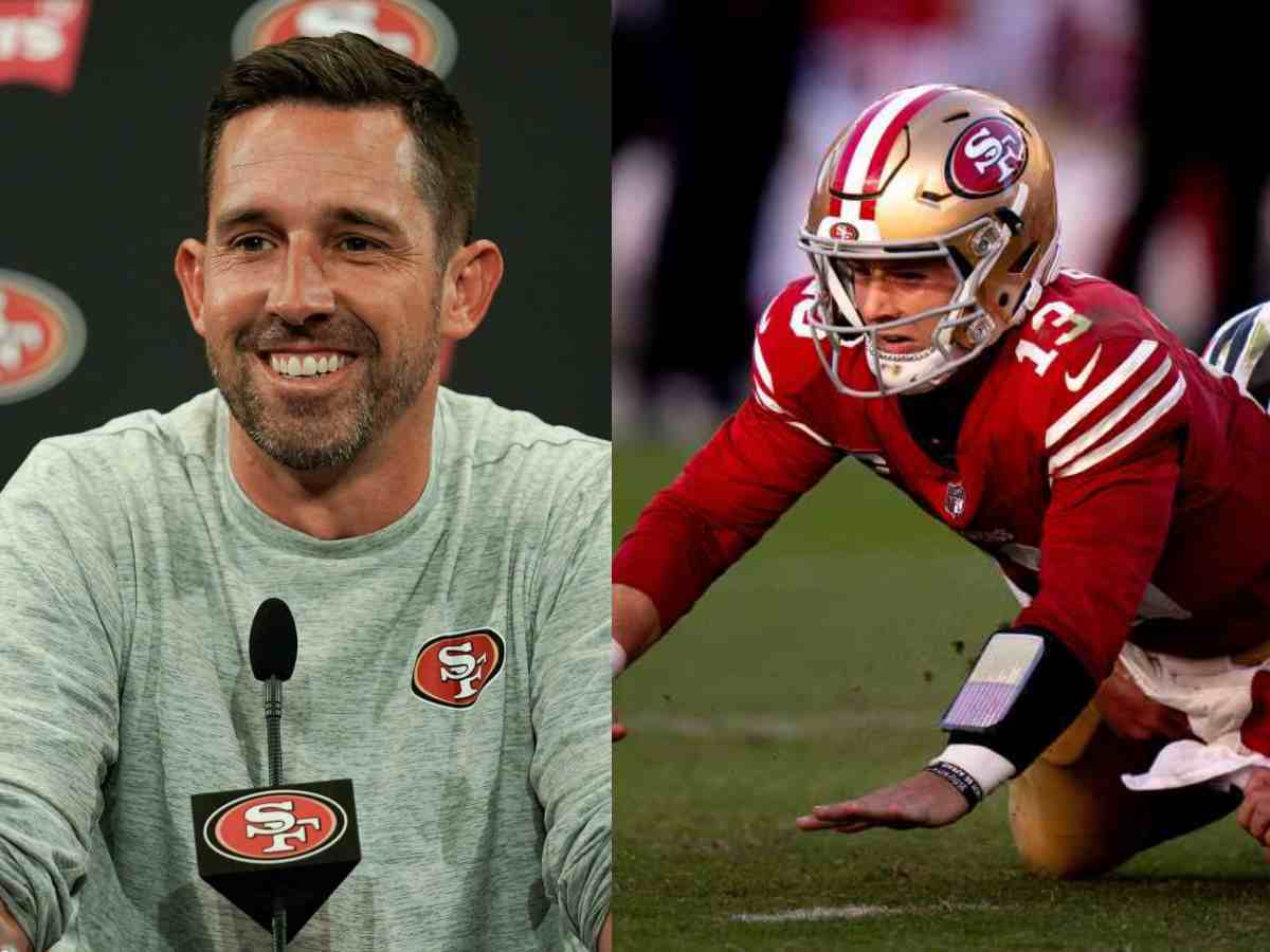 Kyle Shanahan and Brock Purdy