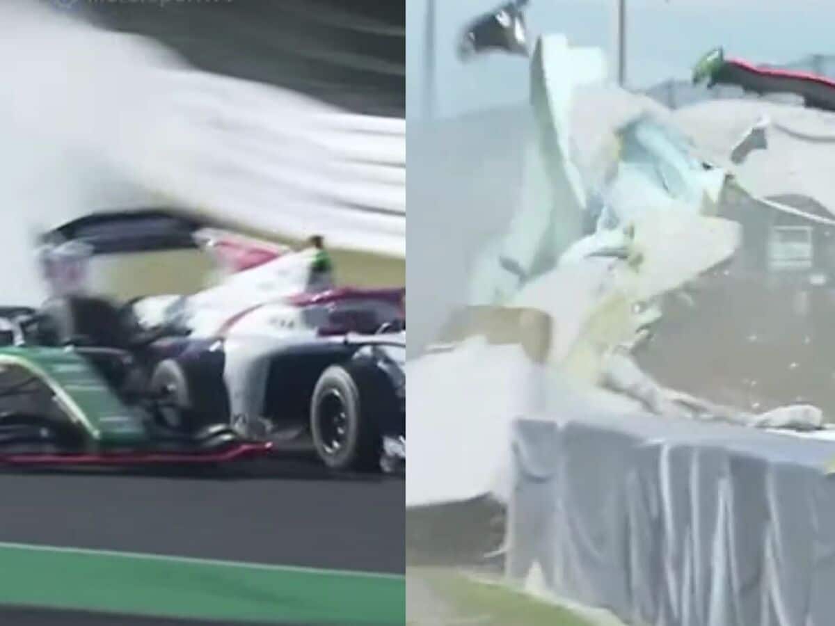 WATCH: A spine-chilling crash at Suzuka’s 130R turn cause a race suspension in Super Formula