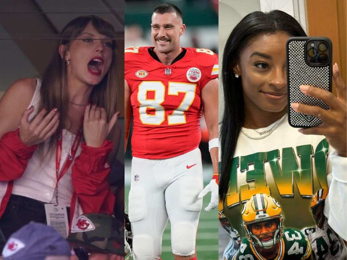 “It won’t cause she’s black” – Social media whacks NFL for less coverage of Simone Biles during Packers game compared to Taylor Swift during Chiefs game