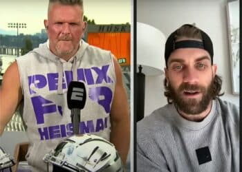 Pat McAfee and Bryce Harper