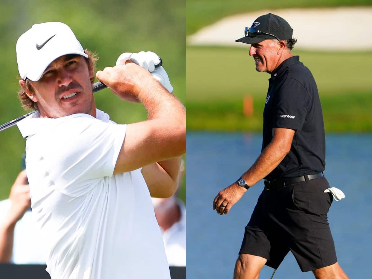 Brooks Koepka and Phil Mickelson 