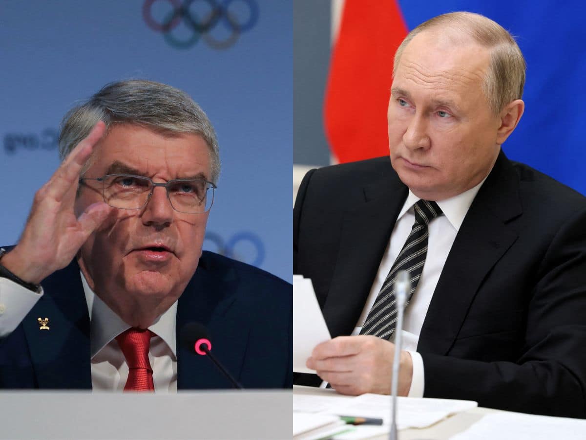 Thomas Bach and Vladimir Putin