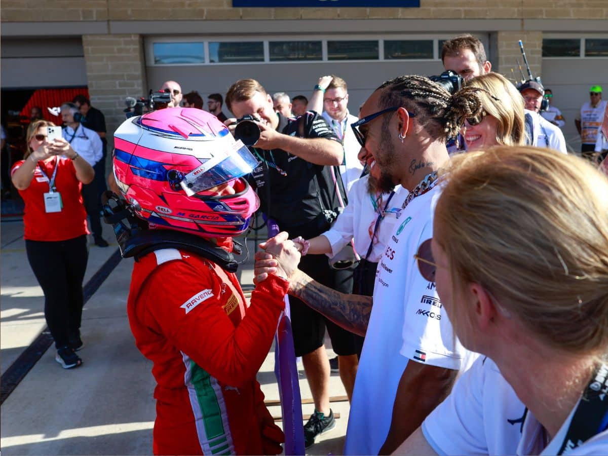 Lewis Hamilton applauds Marta Garcia for winning the first-ever all-female F1 franchise series