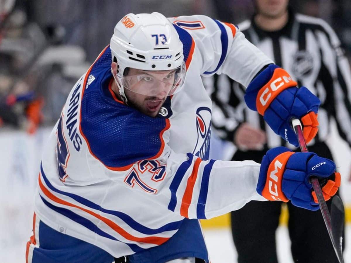 WATCH: Vincent Desharnais scores first NHL goal in Oilers 5-2 triumph against rivals Flames during Heritage Classic