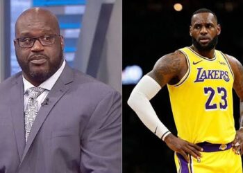 Shaquille O'Neal and LeBron James.