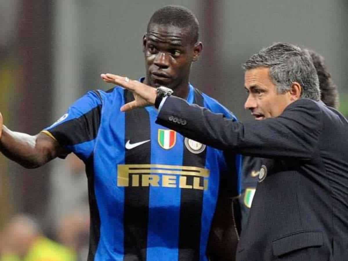 Jose Mourinho and Mario Balotelli