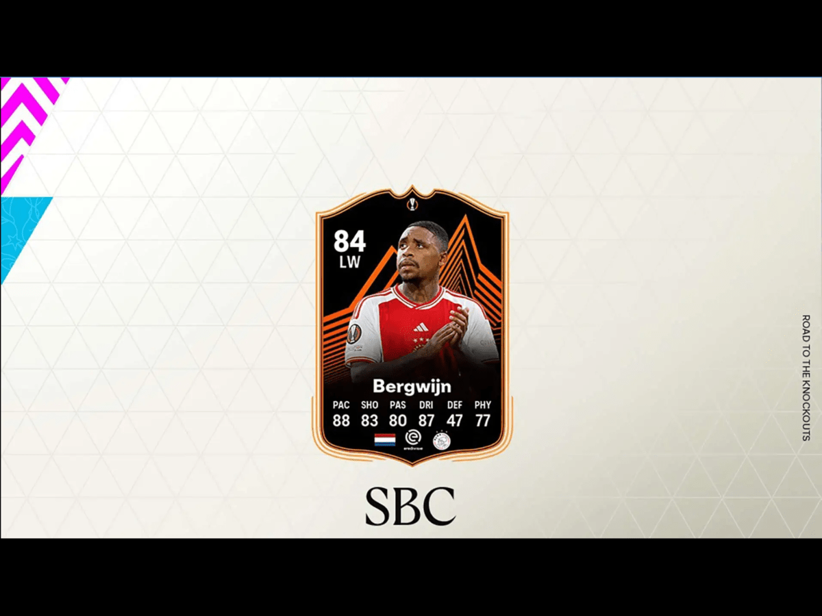 EA FC 24 Ultimate Team: How to complete 84 Steven Bergwijn  Road To The Knockout SBC