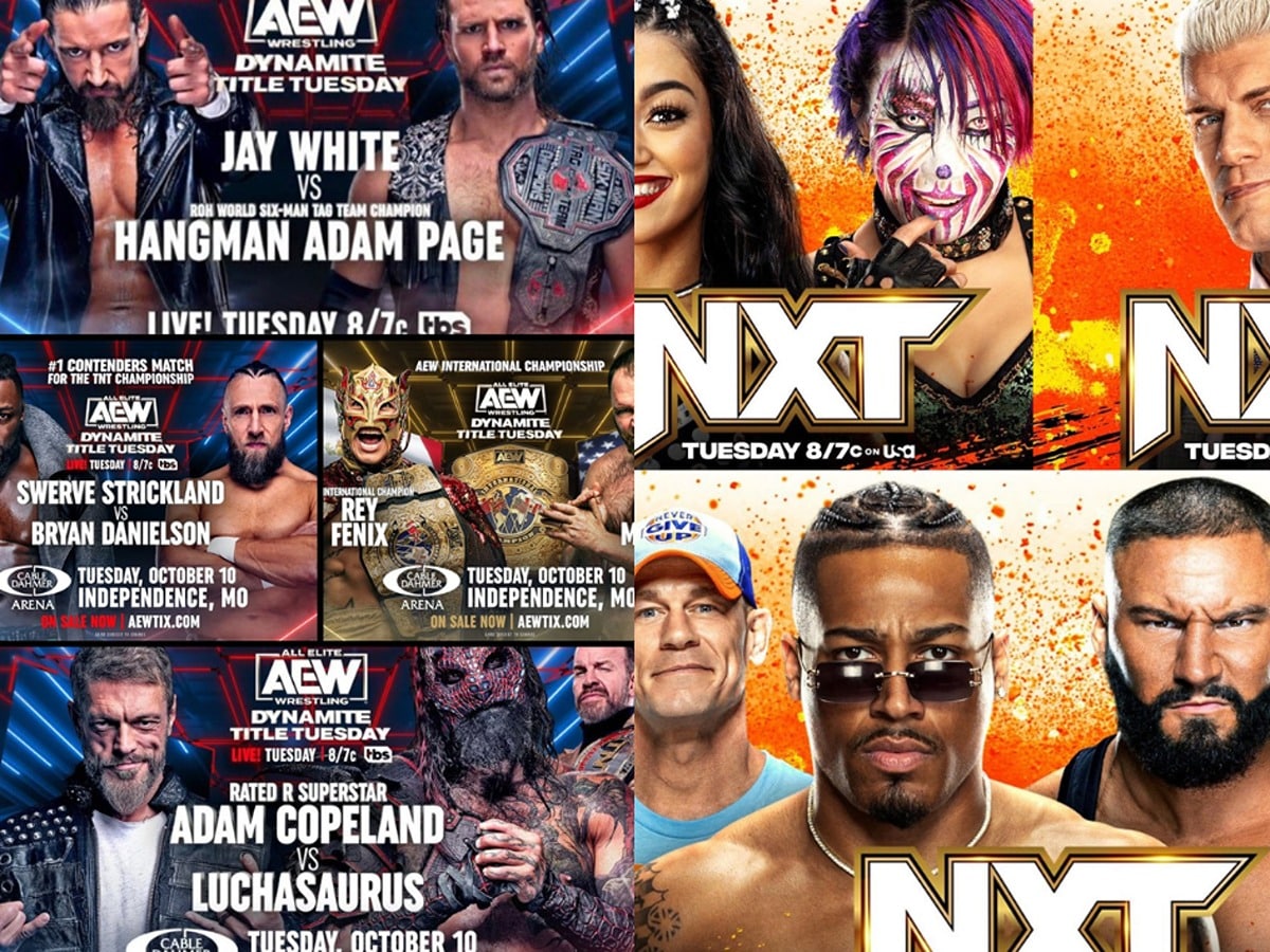 “NXT WILL CRUSH THIS” – Wrestling fans go wild as WWE and AEW collide head-to-head next week on Tuesday night war