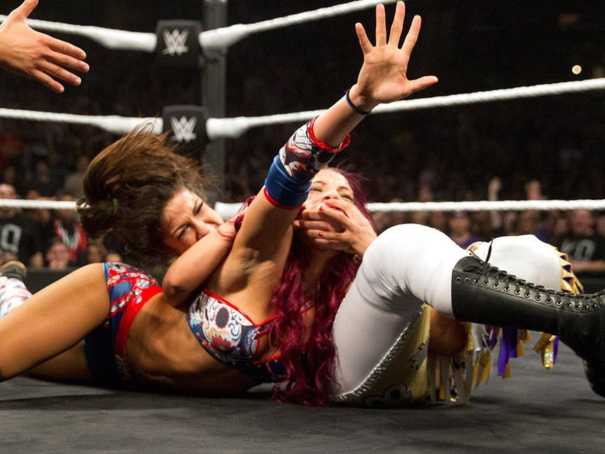 Bayley and Sasha Banks