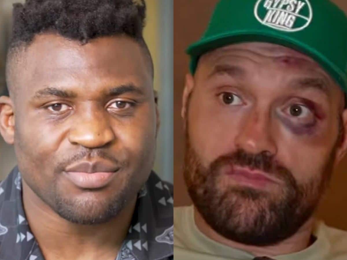 “Looks like a drunk dad” – Tyson Fury and Francis Ngannou’s ‘after’ faces comparison following controversial boxing match has fans in splits