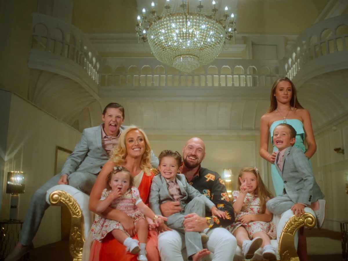 Tyson Fury and his family 