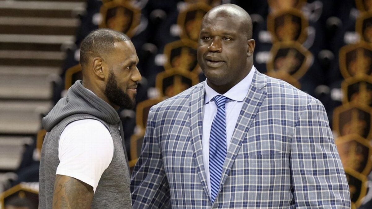 LeBron James and Shaquille O'Neal 